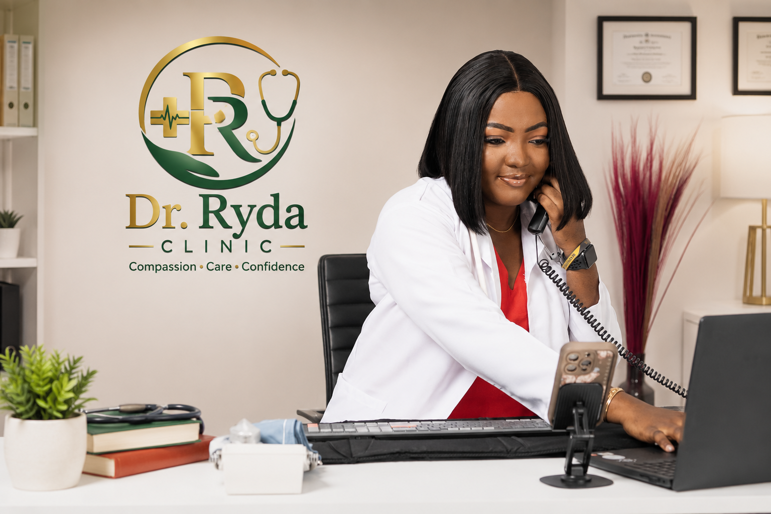 Doctor consultation in a premium healthcare office